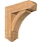 Ekena Millwork Thorton Arts and Crafts Smooth Bracket w/ Offset Brace, Western Red Cedar, 7 1/2"W x 24"D x 24"H BKT0806X24X24THR03SWR - alternate 1